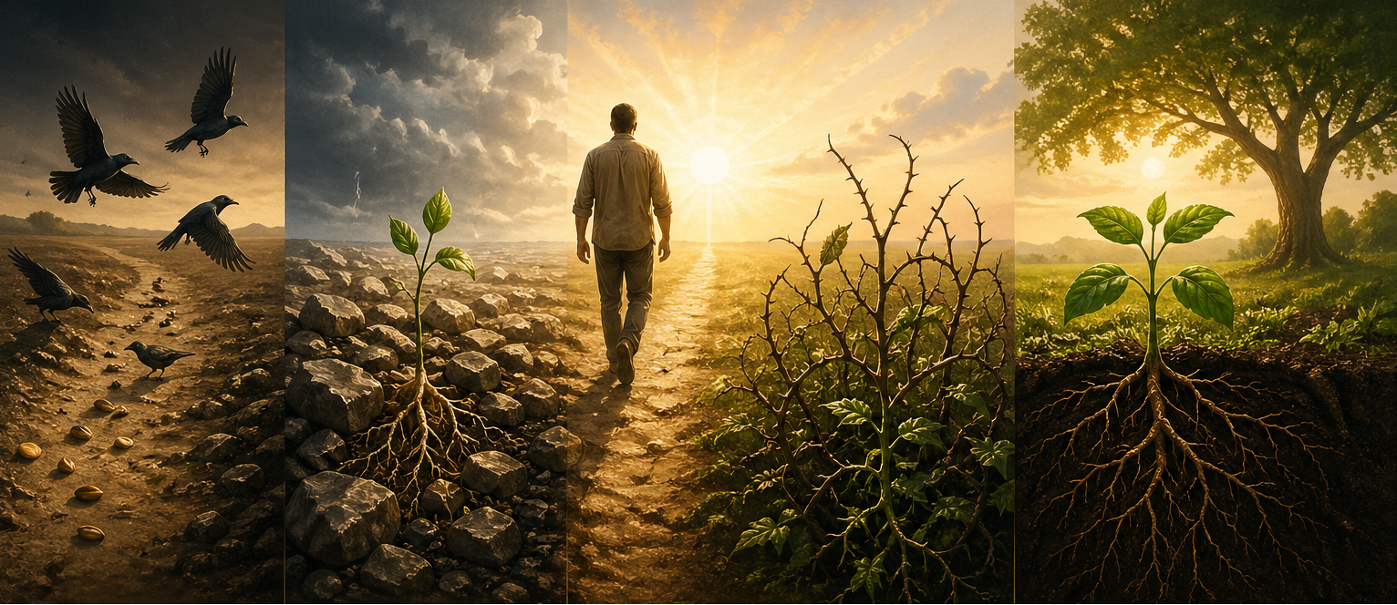 A Terra que Somos: Entre Quedas, Espinhos e o Cultivo da&nbsp;Consciência