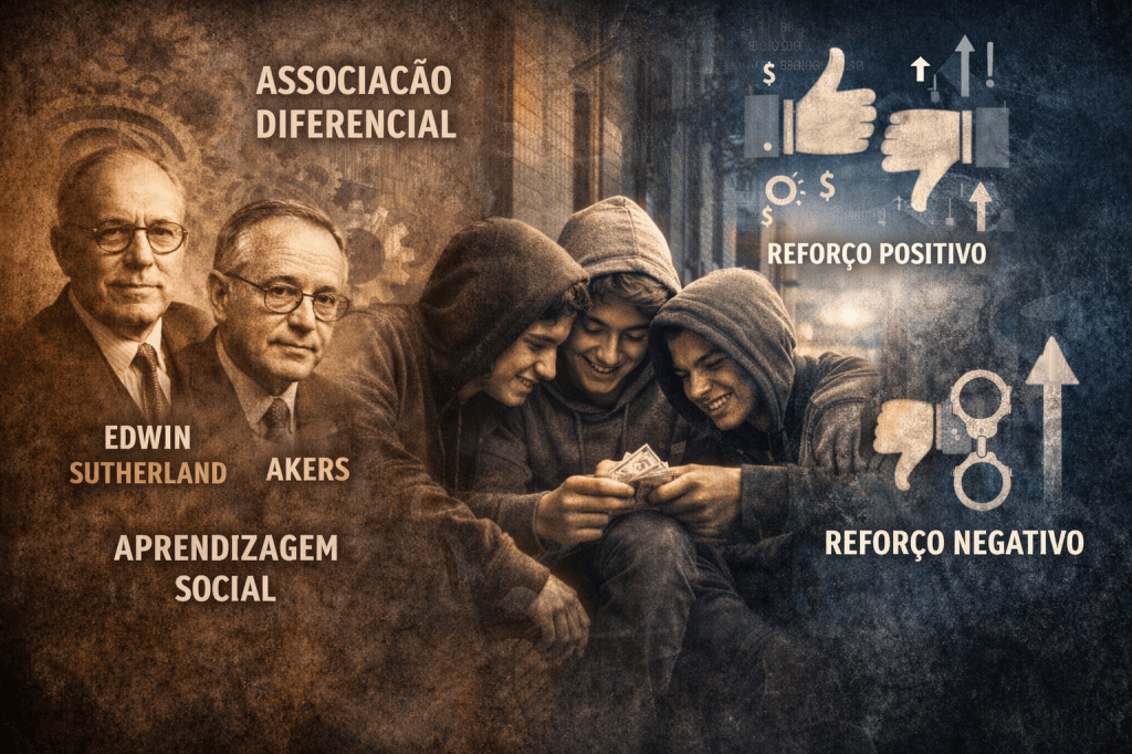 Teoria da Aprendizagem Social na Criminologia: associação e reforço na explicação do comportamento criminal