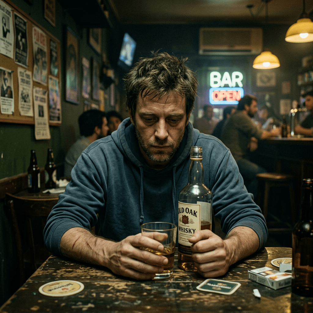 A armadilha psicológica entre o álcool e a depressão